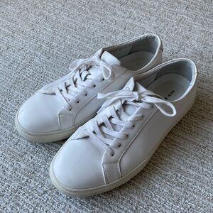 Men’s New Republic Size 9 White Leather Sneakers Dress or Casual